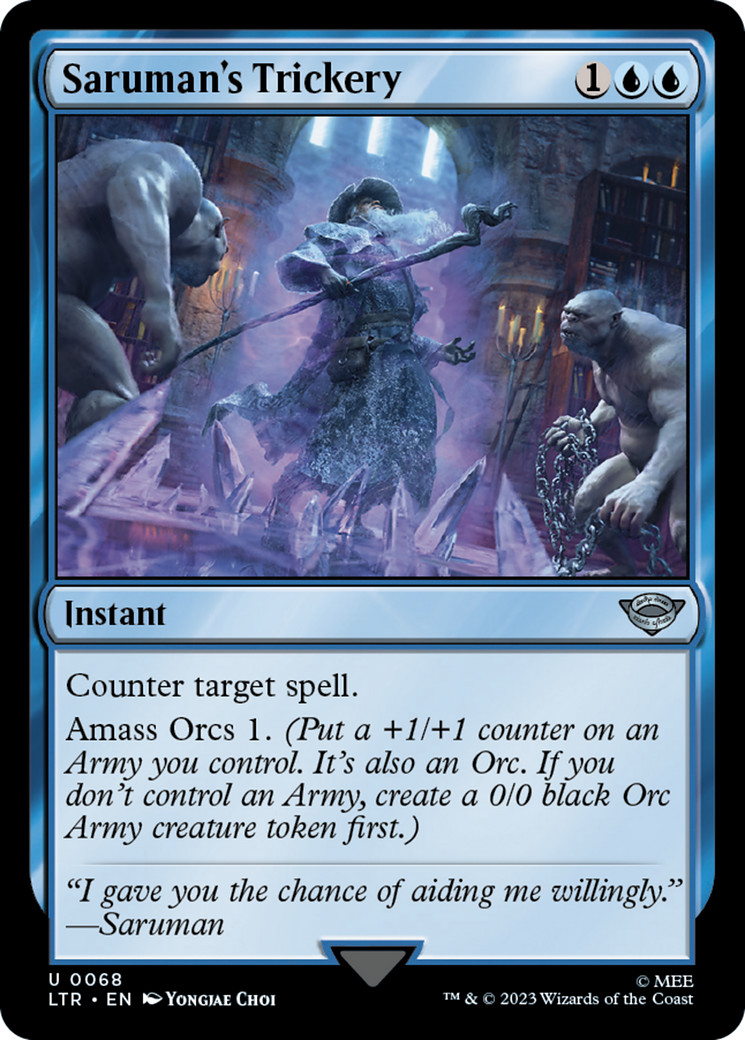 Saruman's Trickery - Magic the Gathering card